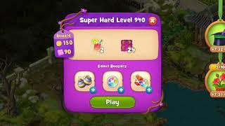 GARDENSCAPES Level 940 Super Hard - No Booster