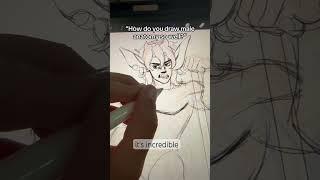 How I draw male anatomy #arttips #sketching #artprocess