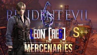 Resident Evil 4 Remake - Mercenaries - Leon[RE6] - Docks(Sunset) - S++ Rank 4K60FPS