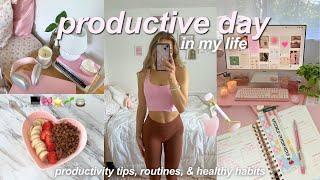 PRODUCTIVE DAY IN MY LIFE  working from home, habits, & routines