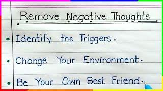 How To Remove Negative Thoughts In English ll KPD point life ll