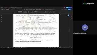 Maths2 - Vectors and Matrices