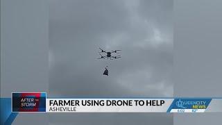 NC farmer using drone to deliver supplies to western NC