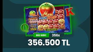 More Magic Apple  | BÜYÜK OYNADI BÜYÜK KAZANDI | 1000₺ BETE 356.500