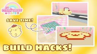 [roblox] my hello kitty cafe BUILD HACKS | ubecakeroll