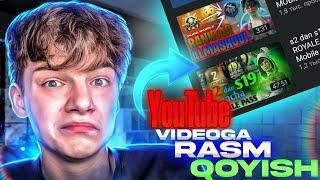 YOUTUBE Videoga Rasm qoyish | Prevyu qoyish | YouTube