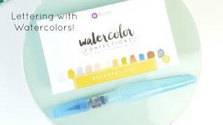 Handlettering with Watercolors! | Prima Watercolors and Pentel Aquash Waterbrush Calligraphy