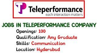 Walk in drive in TELEPERFORMANCE company | Teleperformance is hiring for Non-voice | TheGeekyBro