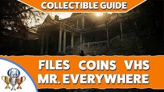 Resident Evil 7 Collectible Locations - Files, Antique Coins, Mr Everywhere Bobbleheads & Videotapes