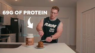 High Protein Chocolate Peanut Butter Banana Pancakes w/ Danilo Sipovac