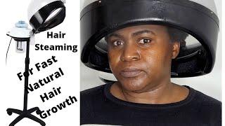 How To Use Salon professional Hair Steamer / Hair Steaming For Fast Natural Hair Growth