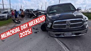 Chaos on Memorial Day Saturday! Ram vs Toyota Accident!!