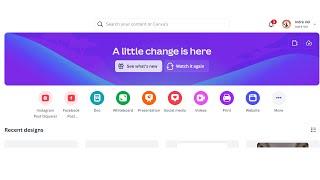 How turn new Canva interfacew! Canva glow up