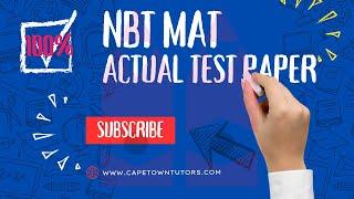 NBT MAT Past Questions Series Part 3 Trigonometry