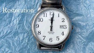 Wrecked Timex Easy Reader Watch Restoration and electroplating