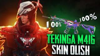 PUBG MOBILE TEKINGA M416 SKIN OLISH // TEKINGA SKIN OLISH