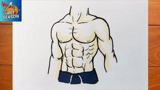 How to Draw Abs Step by Step