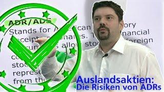 Richtigstellung - Auslandsaktien: Die Risiken von ADRs