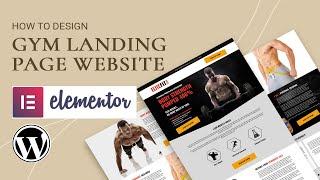 How To Create Gym Fitness Website WordPress Elementor