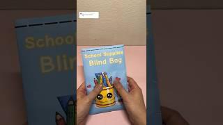 School Supplies blind bag! ️ #diy #papercraft #craft #blindbag #asmr #papersquishy #schoolsupplies