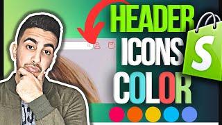 How To Change Header Icons Color In Shopify (Cart or Login)