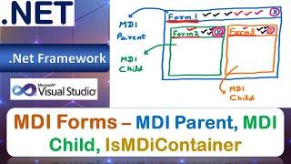 MDI Forms – MDI Parent, MDI Child, IsMDiContainer | VB.Net