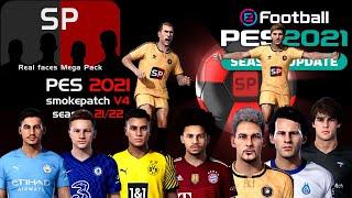 Mega Facepack Smokepatch PES 2021 | Youngsters, Legends, and Update Facepack Januari 2022