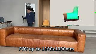 3DeVOK MT – Fast 3D Scanning of a Sofa with Ultra-Large FoV