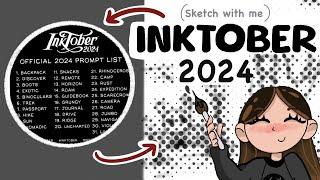 INKTOBER 2024 // Sketch Ideas with Me! // OFFICIAL LIST!!