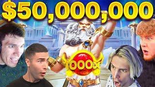 $50 MILLION MAX WINS (Ayzee, xQc, Juicy Slots, Foss)