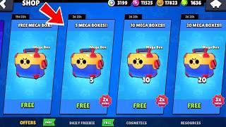 OMG!! 14!!! UPDATE MEGA BOX!!! LEGENDARY BRAWLER!!! FREE REWARDS!! BRAWL STARS UPDATE GIFTS!!