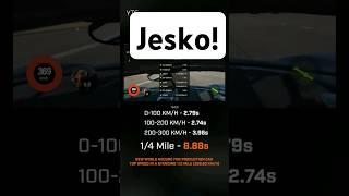 Koenigsegg Jesko Absolut Standing Half-Mile World Record