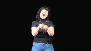 Russian Deaf Storytellers. Vera Kalinina. RSL storytelling "Nail"