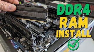 How to Install DDR4 Ram