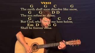 Amazing Grace (Hymn) Strum Guitar Cover Lesson in G with Chords/Lyrics