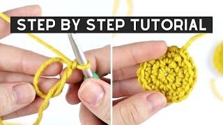 Magic Circle Crochet Tutorial EASIEST WAY | Magic Loop Alternative