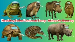 ️Safari Animal Fever Song  | Healthy Habits for Kids | Meow Meow TV 3D Cartoon & Real Animal Fun!