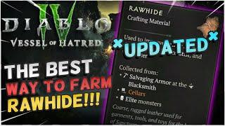 *UPDATED* Diablo 4 How to Farm Rawhide in Vessel of Hatred!