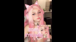 EGIRL EYELINER TUTORIAL #YoutubePartner