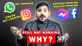 Facebook, Instagram, WhatsApp Server Down | Facebook Network Problem | Instagram Chats Not Loading