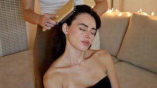 ASMR | Gentle Hair Play & Brushing, Scratching, Face Tracing, Head Massage with Amanda  (Whisper)