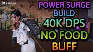 MY POWER SURGE BUILD without FOOD BUFF TEST - Once Human Season 2