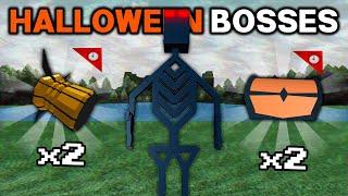 ALL HALLOWEEN BOSS FIGHTS!! | Build a boat for Treasure ROBLOX