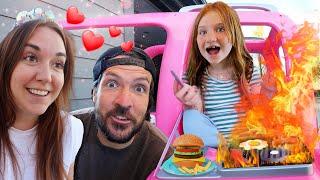HOT LOVE DATE!!  Adley & Navey MYSTERY CAFE on Wheels for Mom and Dad! Mermaid Adventure Sneak Peak