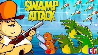 Swamp Attack БИТВА С БОЛОТНЫМИ МОНСТРАМИ Мультяшная игра Свамп Атак от Cool GAMES