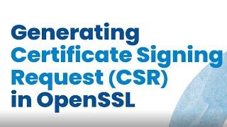 How to Generate a CSR for SSL | GlobalSign APAC