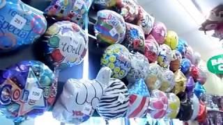 Dollar Tree: "Happy Valentine's Day" & "Happy Birthday" ballons.