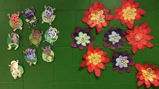 SCHOOL ART DISPLAY TOUR - K5 TO MIDDLE SCHOOL  - RAINFOREST, ABSTRACT ART - USING RECYCLED MATERIALS