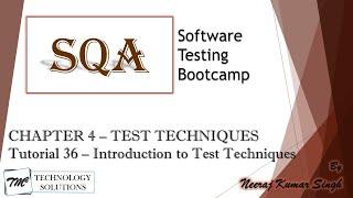 Software Testing Bootcamp | Intro to Test Techniques | QA Techniques | Software Testing Tutorials