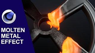 Molten Metal with Cinema 4D and volume builder